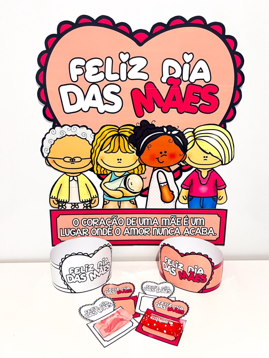 Painel e Lembrancinhas Dia das Mães