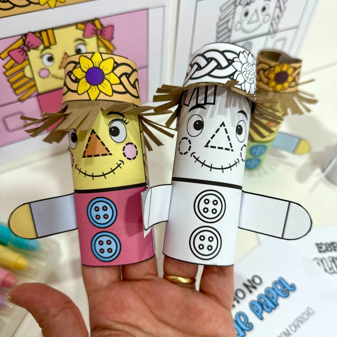 Espantalho Rolinho de Papel