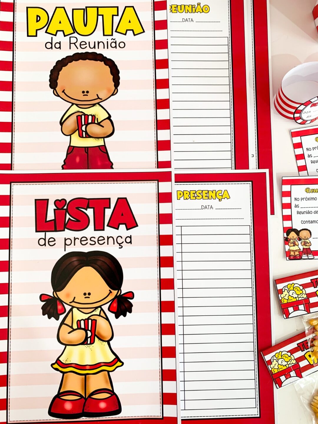 Kit Reunião de Pais Tema Pipoca - Image 2