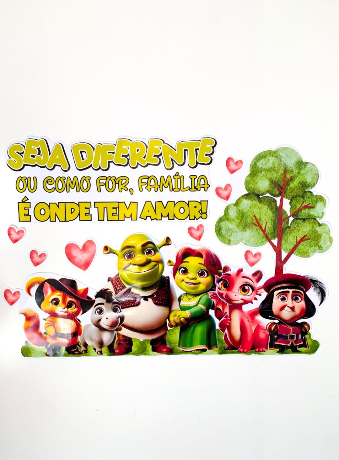 Painel Dia da Família Tema Shrek