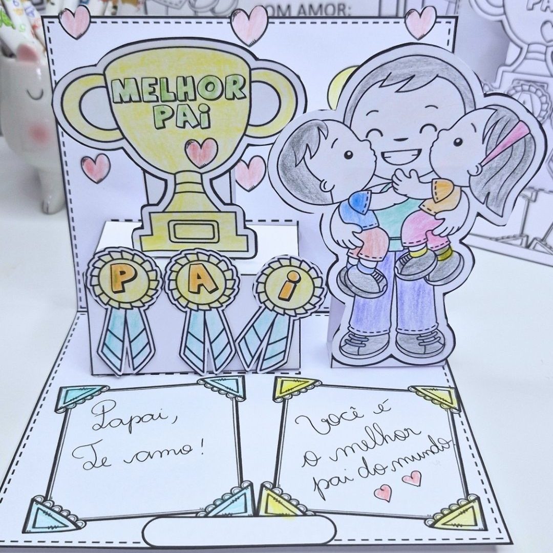 Pódio Pai Número 1 e Diploma