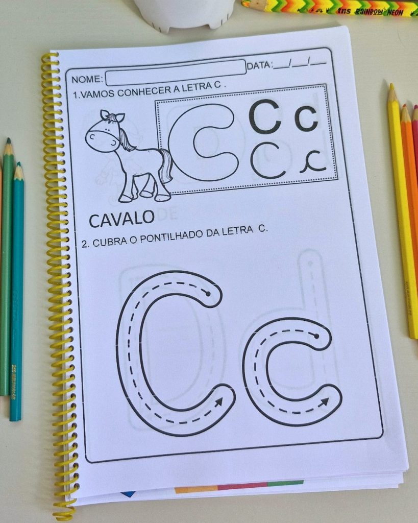 Caderno do Alfabeto – Atividades Infantis – Loja de Recursos Pedagógicos