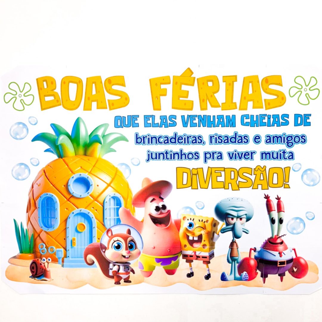 Painel Férias Bob Esponja