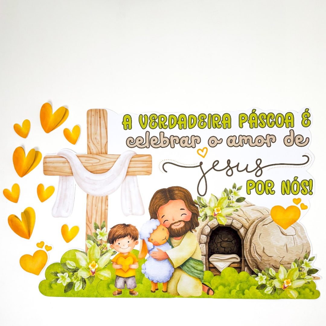 Painel Páscoa Amor de Jesus