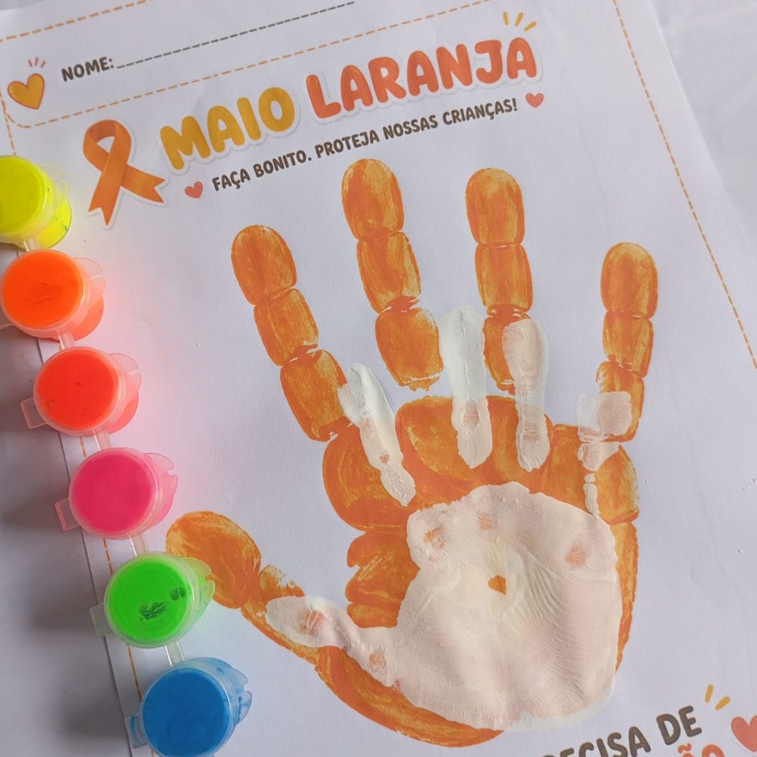 Carimbo Mãozinha – Maio Laranja