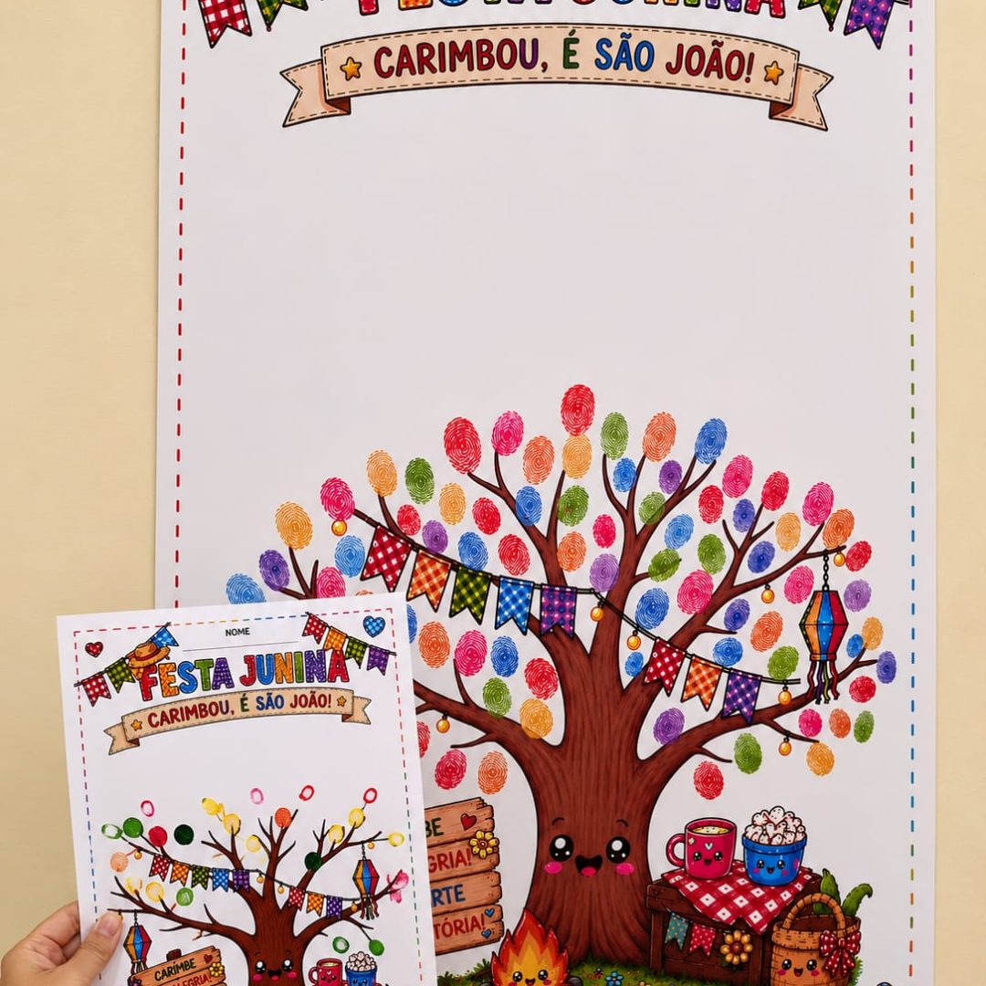 Painel Dedinhos e Atividade Junina