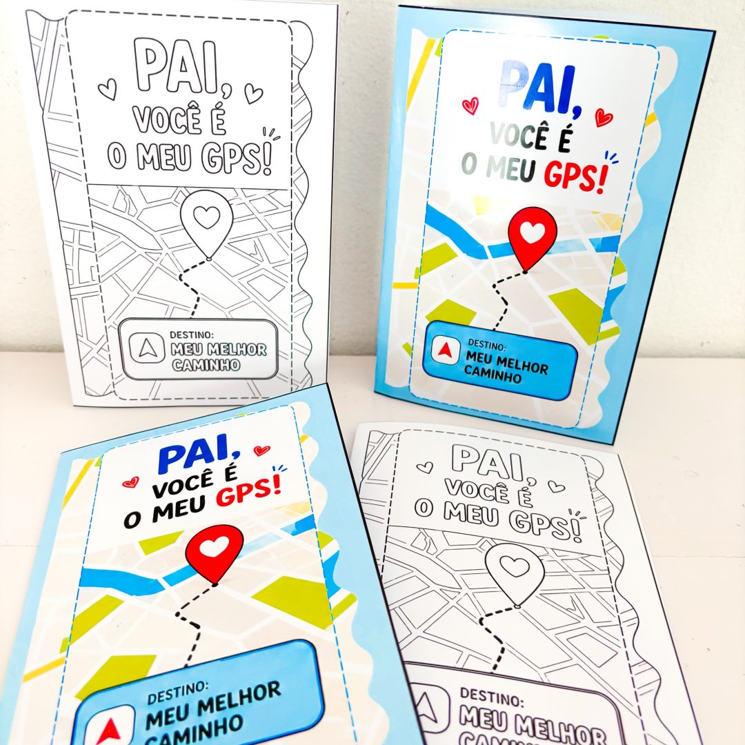 Cartão Interativo – Pai, Você é o Meu GPS!