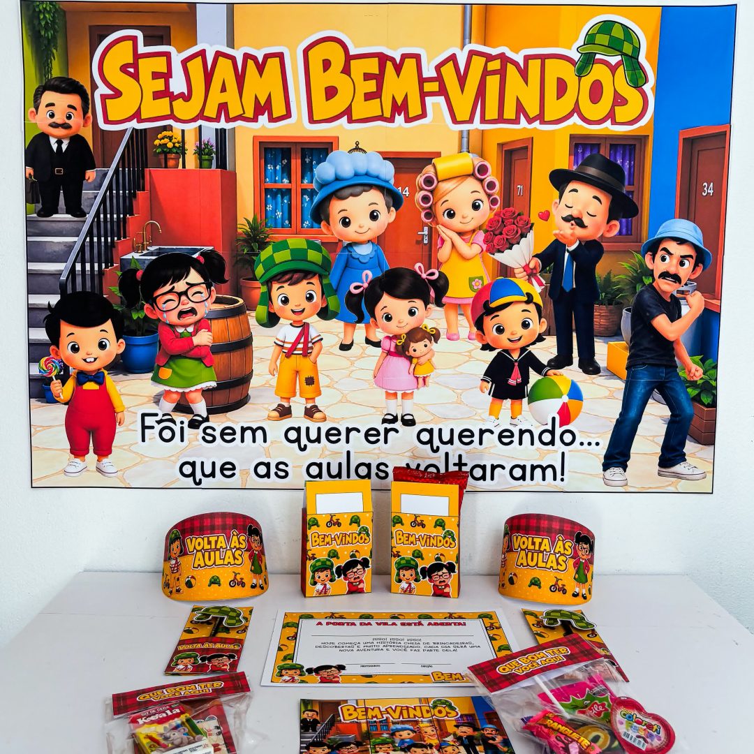 Kit Volta às Aulas Tema Chaves