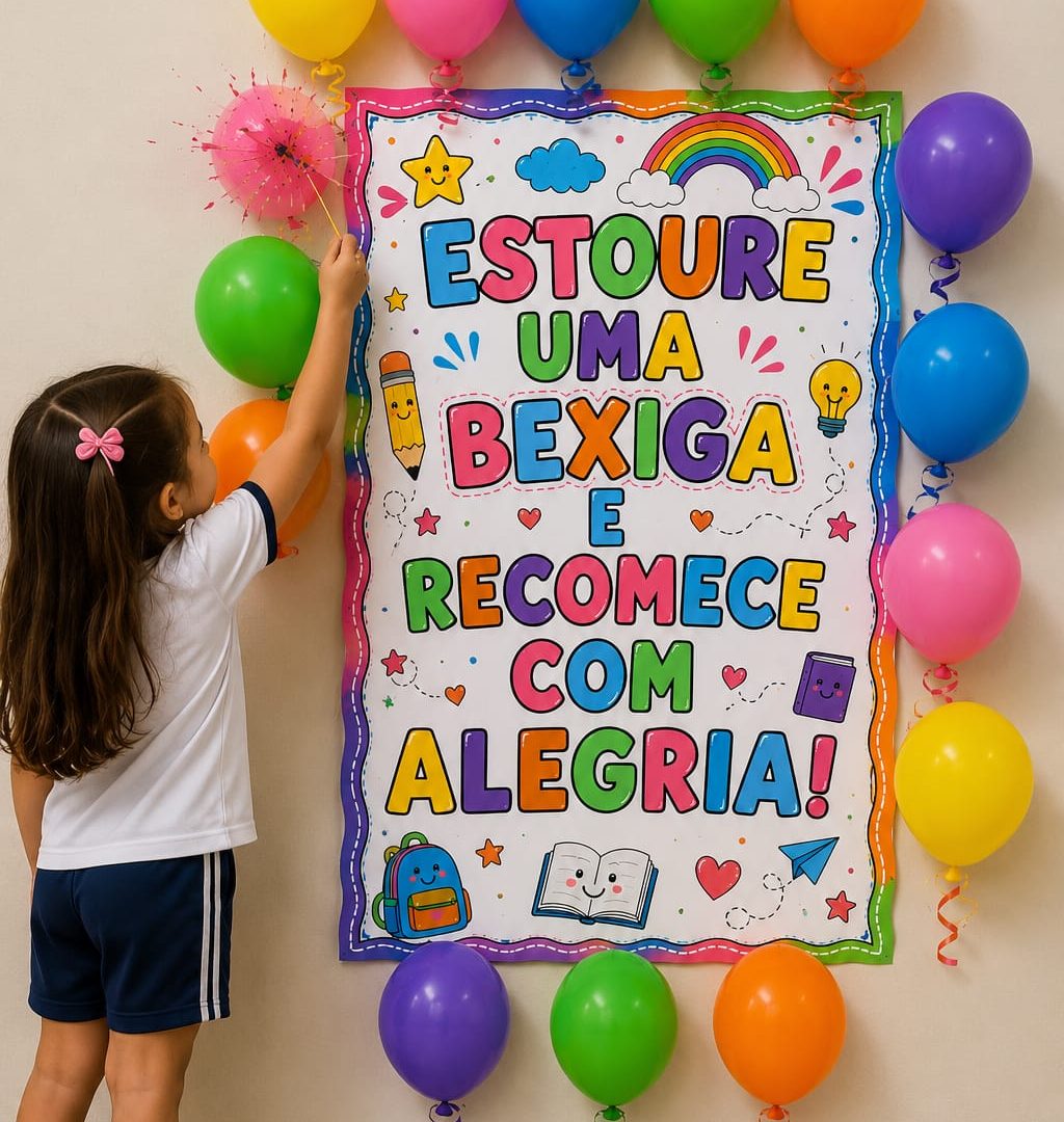 Dinâmica Estoure uma Bexiga e Recomece com Alegria